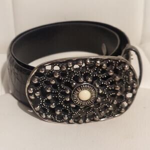 Juliana Collezione Women's US S 32 (36") Western Embellished Leather Belt NWOT